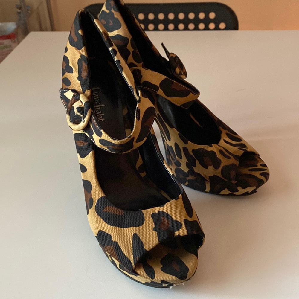 Leopard print heels